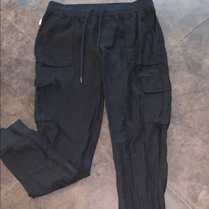 Black cargo pants